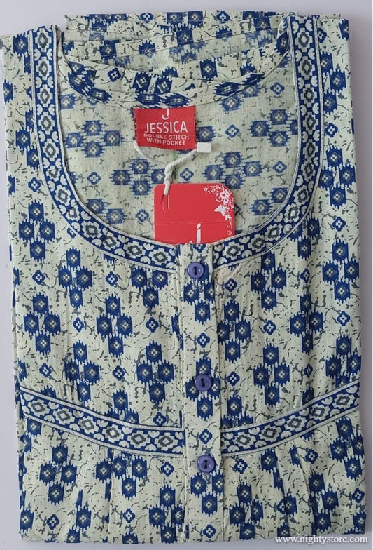 Floral Cotton nighty